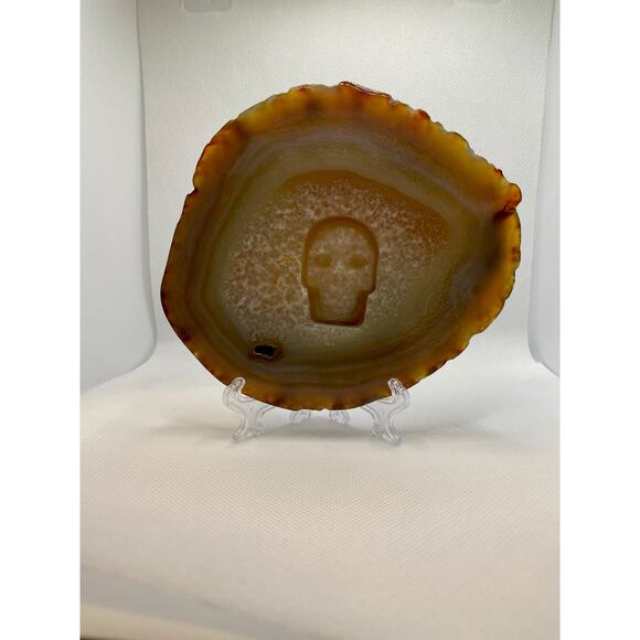 Carnelian Skull Slab - Picture 1 of 5